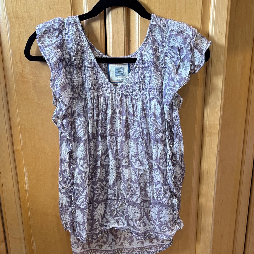 Bell Medium Lavender Blouse - image 1